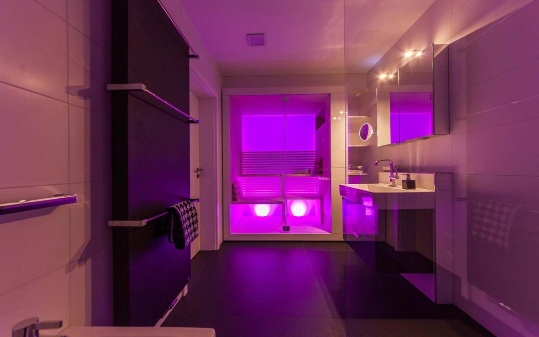 Badezimmer mit Sauna